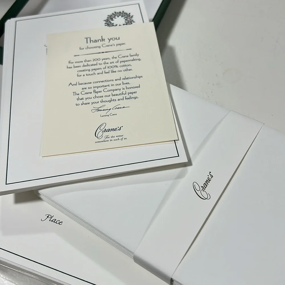Crane Holiday Party Invitation set of 10